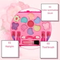 thumbnail image 4 of Princess Makeup Set Kids Toy Cosmetic Pretend Play Kit Girl Gift with Case For 3-6 years, 4 of 16