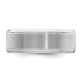 thumbnail image 3 of Bague Anneau Fantaisie en Argent Sterling 925 8 mm Brossée Taille 13, 3 of 4