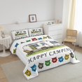 thumbnail image 3 of Erosebridal RV Car Bedding Full Comforter Set, Colorful Owl Down Comforter, Happy Camping Decor, Reversible 3 Pieces, 3 of 8