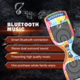 thumbnail image 3 of Hoverboard for Teens&Adults (hoverstar 2.0 System), Chrome Color & Design Color Hooverboard Bluetooth Speaker Huverboard with LED Light Flashing Wheels Self Balancing Electric Scooter by Certificated, 3 of 7