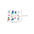 thumbnail image 2 of 30pcs Watercolor Butterflies Nail Art Stickers Colorful Nail Decals DIY Decor, 2 of 9