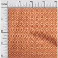 thumbnail image 1 of oneOone Cotton Poplin Twill Orange Fabric Geometric Bandhani Craft Projects Decor Fabric Printed By The Yard 56 Inches Wide, 1 of 4