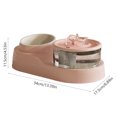 thumbnail image 3 of PEONAVET Plastics drinking water feeder Cats Bowl Two In One Drinking Water Cats Neck Protector Feeder Pet Automatic Circulating Live Water Dispenser, 3 of 6