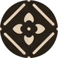 thumbnail image 1 of Ahgly Company Machine Washable Indoor Round Transitional Dark Almond Brown Area Rugs, 5' Round, 1 of 7