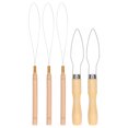 thumbnail image 2 of Wire Pulling Hook Bead Tool, Multifunctional Safe Wooden Hair Extension  Needle Flexible Stainless Steel Wooden Handle  For Elastic Bands For Pulling Cords, 2 of 8