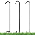 thumbnail image 2 of Ashman 92 Inch Shepherd's Hook Premium Metal Garden Plant Hanger, (3 Pack), 2 of 7