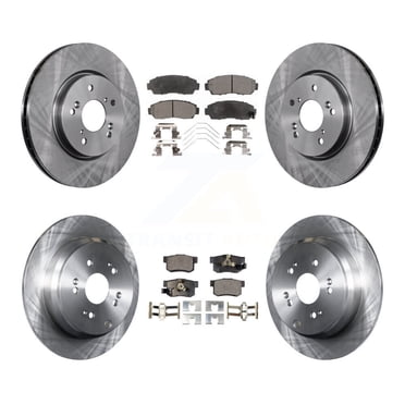 Transit Auto Front Rear Disc Brake Rotors and Ceramic Pads Kit for Car 2012-2016 Honda CR-V AWD K8T-101397