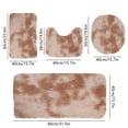 thumbnail image 3 of 4 Set Bath Mats,Bathroom Rug Sets 4 Piece Non Slip,Universal Soft Comfortable Bathroom Rugs,Water Absorption Non-Slip Thick Machine Washable Easy Dry Plush Bath Rugs for Bathroom Floor,Tub,Shower, 3 of 7