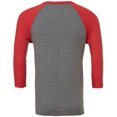 thumbnail image 5 of Bella Canvas T-Shirt de Baseball Manches 3/4, 5 of 5