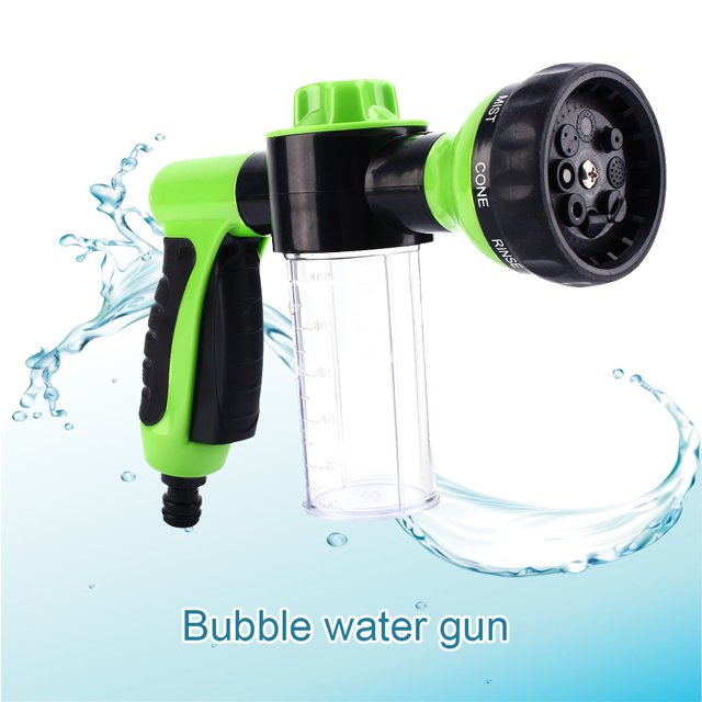 Keenso 8 Watering Patterns Car Foam Water Cannon Hose Nozzle Spray Dispenser Blaster