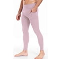 thumbnail image 2 of Sentmoon Compression Pants Men Running Tights for Men Men Solid Color Pocket High-Elastic Yoga Pants Control Breathable Warm Running Cycling Sports Fitness Pants, 2 of 6