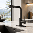 thumbnail image 4 of APPASO Matte Black Bar Sink Faucet with Pull Out Sprayer, Stainless Steel Single Handle Mini Prep Faucet for Kitchen, RV and Outdoor Sink, Deck Plate Included, 4 of 18