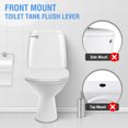 thumbnail image 2 of VILLCASE 4pcs Toilet Tank Flush Lever Handle Universal Front Mount Toilet Handle Replacement Fits Most Toilets, 2 of 9