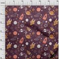 thumbnail image 3 of oneOone Velvet Wine Purple Fabric Galaxy Craft Projects Decor Fabric Printed By The Yard 58 Inch Wide, 3 of 4
