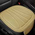 thumbnail image 2 of Beige Universal Leather Auto Seat Cover With Full Surround And Non-Slip Base, 2 of 6