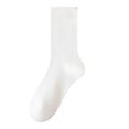 thumbnail image 1 of LckLvx Women's Solid Color Mid Calf Socks Colorful Soft Stretchy Crew Socks School Dress Uniform Socks, 1 of 4