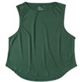 thumbnail image 2 of Men Sports Tank Top Summer Breathable Sleeveless  Neck Solid Color Tops Running Fitness Tops Green XXL, 2 of 2