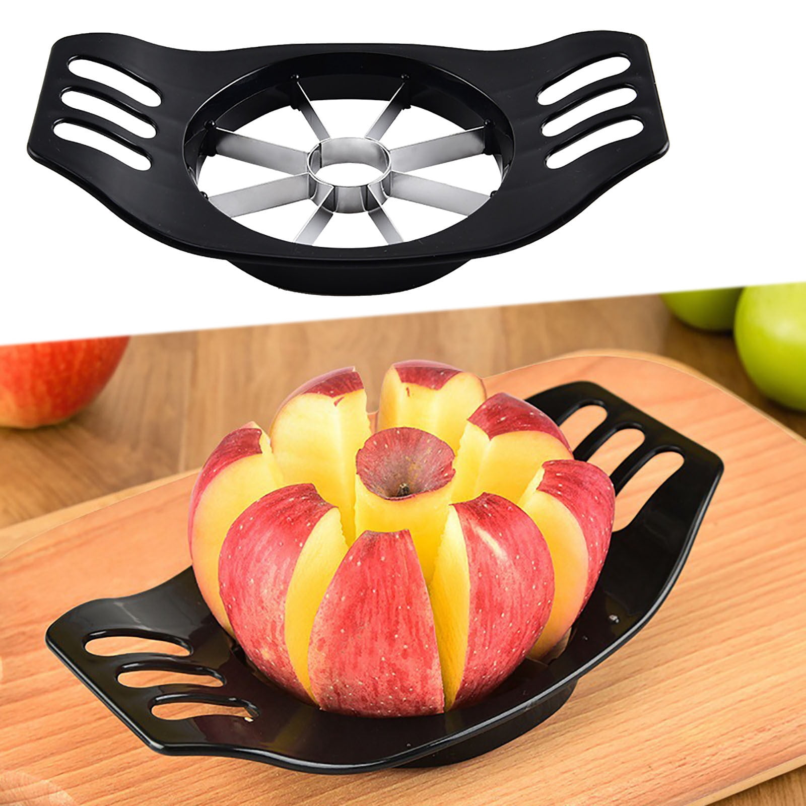 Amzcrzy Kitchen Appliances Stainless Steel Household Plastic Slicing Knife Fruit 8-Piece Stainless Steel Slicer Kitchen Utensils Set Kitchen Gadgets Kitchen Essentials