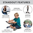 thumbnail image 3 of ECR4Kids The Surf - Bureau Portatif pour les Genoux, Support pour Ordinateur Portable et Table d'Écriture, Lot de 10, Noir, 3 of 6