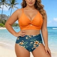 thumbnail image 1 of Plus Size Two Piece Swimsuits For Control Bikini High Waisted Bathing With Adjustable Straits Z3xplus Womens plus Size Bathing Suits Size 4c Bathing Suit Cover up plus Size plus Size High Waist, 1 of 3