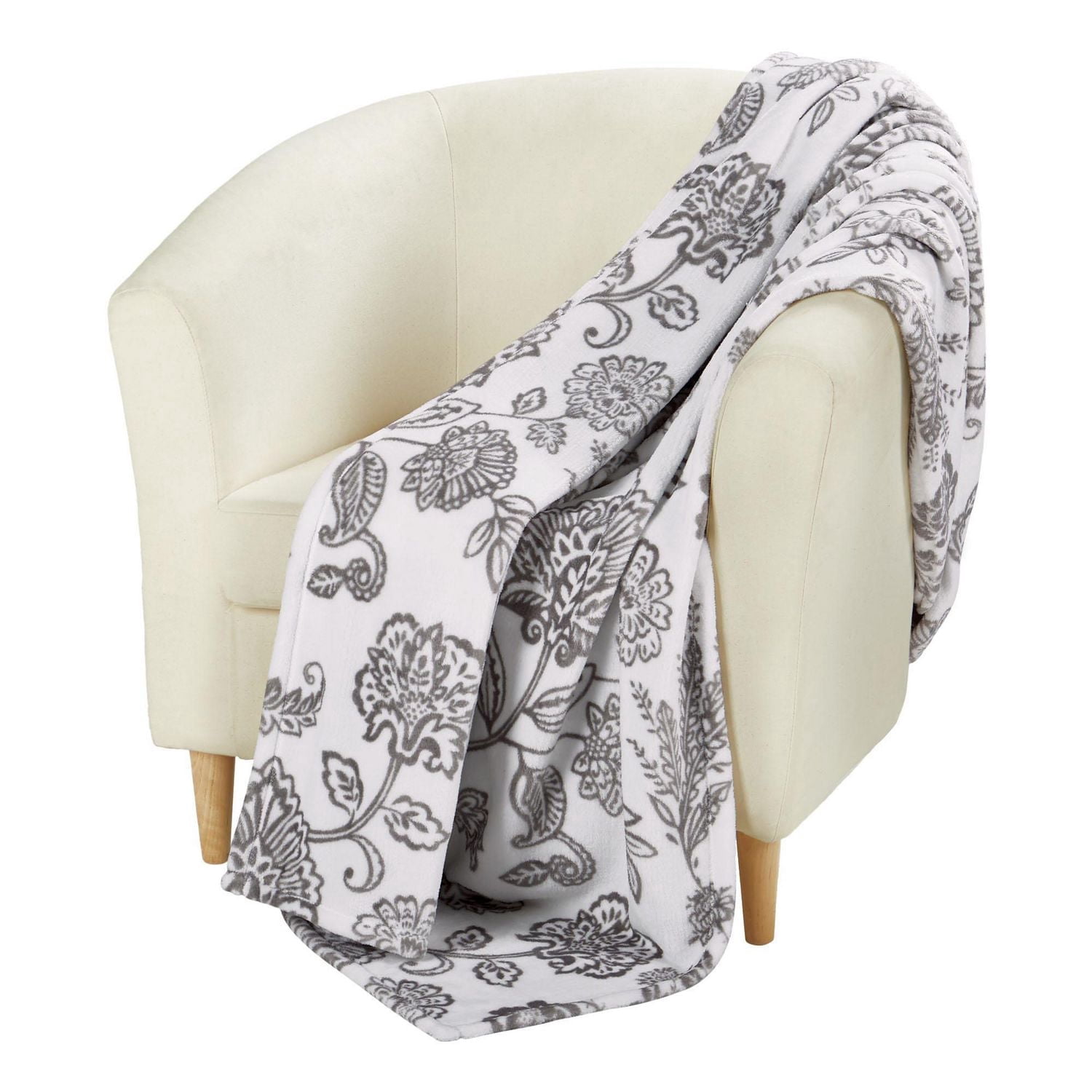 Mainstays Plush Blanket Floral T