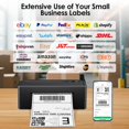 thumbnail image 4 of Shipping Label Printer, 4x6 Thermal Bluetooth Label Printer for Small Business Office Home, Compatible with iOS, Android, Mac, Windows, Chrome, Used, 4 of 8