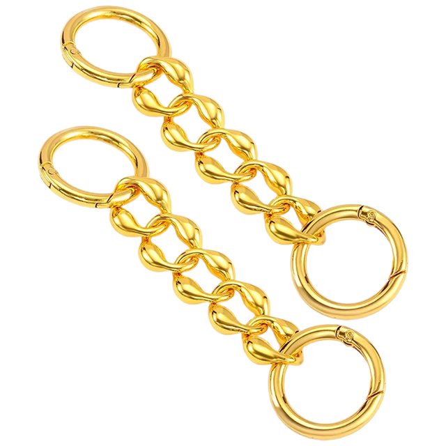 2 Pcs Chaîne d'Extension de Sangle de Sac à Main Chaîne d'Épaule Extenseur de Sac à Main Chaîne en Métal