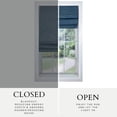 thumbnail image 4 of Versailles - Cordless Roman Shade, Caesar Collection, Room Darkening Fabric, 30" x 63", Blue, 4 of 10