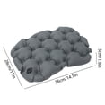 thumbnail image 3 of Outdoor Moistures Proof Inflatable Camping Mat Singles Person Portable Portable Butt Pad Thickened Moistures Proof Foldable, 3 of 6