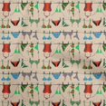 thumbnail image 1 of oneOone Velvet Peach Fabric Beach Wear Sewing Craft Projects Fabric Prints By Yard 58 Inch Wide, 1 of 4
