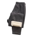 thumbnail image 1 of MIASHUI Leggings pour Filles Enfants Doux Chauds Extensibles Pantalon Pleine Longueur à Rayures Collants à Enfiler,Noir,7-8 Ans, 1 of 4