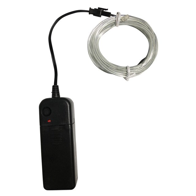 Yhmxh Halloween Decorations 5M Flexible LED EL Wire String Strip Rope Decor Neon Lamp USB Controlle Halloween Party Supplies Halloween Gifts Thanksgiving Day Decorations