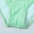 thumbnail image 4 of B91xZ Women's Two Piece Bikini Set Sporty Two Piece Swimsuit Color Block Cheeky High Cut Bathing Suits,Green XXL, 4 of 5