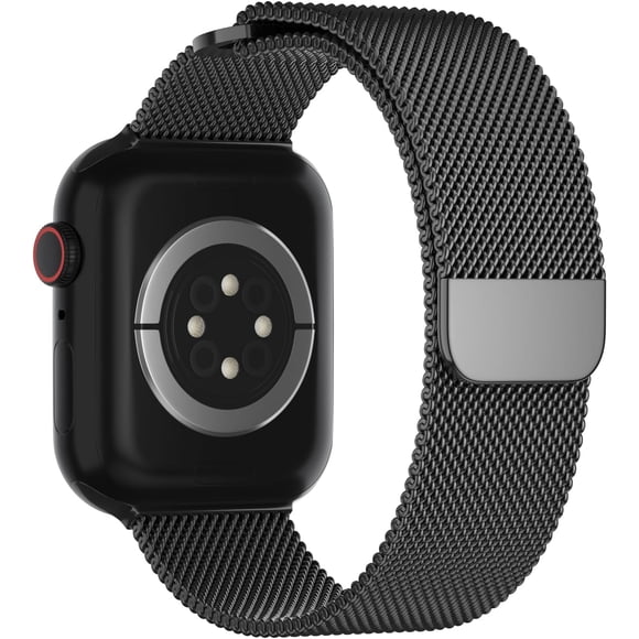 PINHEN Stainless Steel Metal Band Compatible with Apple Watch Band 38mm 40mm 41mm, Mesh Magnetic Clasp Loop Strap Wristband for iWatch Ultra Series 9/8/SE/7/6/5/4/3/2/1