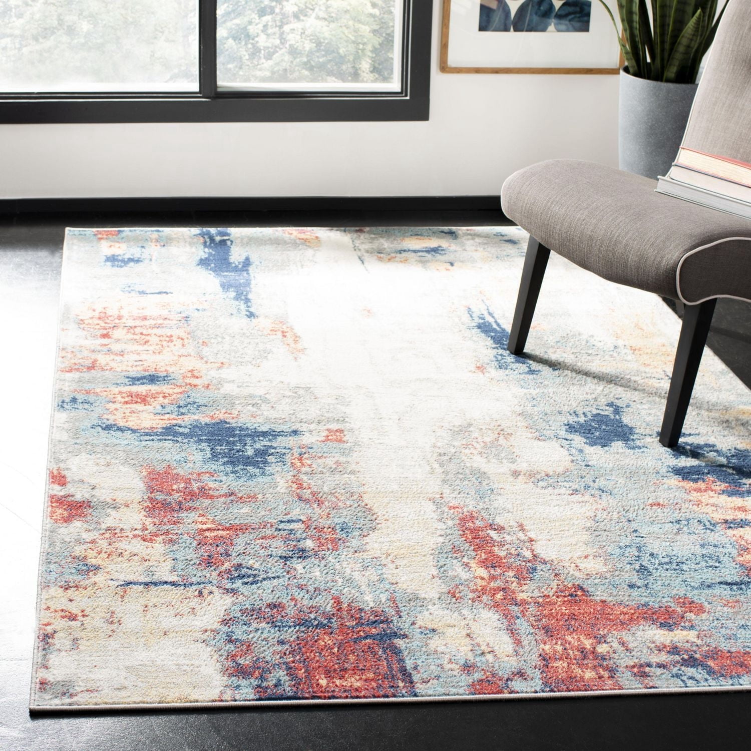 SAFAVIEH Jasper Alvina Abstract Overdyed Area Rug