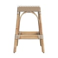 thumbnail image 3 of Butler Specialty Rattan Bar Stool Chair in Beige With Square Seat & Footrest, 3 of 6
