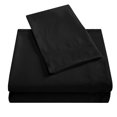thumbnail image 4 of Topcobe Solid Color Bed Sheet Set for Adults Teens, Full Size Black, 4 of 5