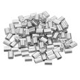 thumbnail image 1 of Uxcell Aluminum Crimping Loop Sleeve, Double Hole Cable Ferrule for Wire Rope 1/8"(2.5mm), 1 of 7