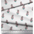 thumbnail image 2 of Soimoi Polyester Crepe Fabric Leaves & Paisley Block Print Fabric by Yard 42 Inch Wide, 2 of 3