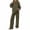 Army Green, variant on Lounge Sets for Women, Women Fall Fashion 2025 2 Piece Outfits Sweatsuit Set Jogger Sweatpants Matching Sets Airport Tracksuit(Brown,S)
