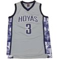 thumbnail image 1 of Homme Femme Unisexe Georgetown Collegiate Athletic #3 Rétro Brodé Maillot de Basketball Sport, 1 of 4