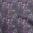 thumbnail image 1 of oneOone Polyester Spandex Purple Fabric Floral Retro Fabric For Sewing Printed Craft Fabric By The Yard 56 Inch Wide, 1 of 5