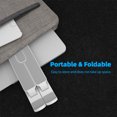 thumbnail image 4 of Amdohai Portable Foldable Laptop Stand 6 Angles Adjustable Ergonomic Desktop Laptop Riser Aluminum Alloy Non Slip, 4 of 8