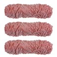 thumbnail image 1 of Unique Bargains Chenille Polyester Velvet Coral Yarn, 3 Skeins, 1 of 7