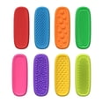 thumbnail image 2 of Bunblic 8pcs Sensory Strips Sensory Stones for Kids Silent Toy Quiet Soft Soft Silicone Fidget Set Silicone Toy for Students Prize, Box, 2 of 8