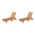 thumbnail image 1 of Paradise Adjustable Adirondack Plastic Outdoor Chaise Lounges (Set of 2), 1 of 9