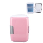 Car Fridge, 4 Liters Durable Abs Electric Cooler Cosmetic Storage Detachable Partition Mini Fridge For Food Cosmetic Car Coolers Portable Refrigerator For Car Camping Refrigerators