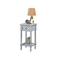thumbnail image 3 of French Country Khloe Deluxe Accent Table in Smooth Gray Wood Finish, 3 of 4