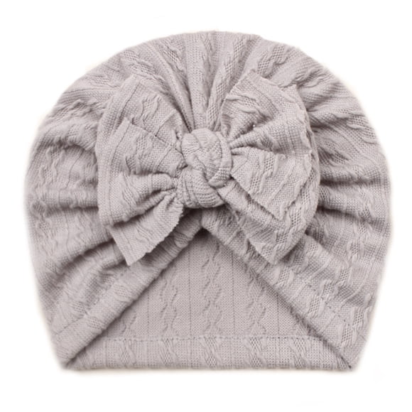 Turban Élégant pour Bébé avec Nœud et Élastiques pour Tout-Petits Garçons Filles, Couvre-Chef Doux et Extensible