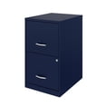 thumbnail image 2 of Space Solutions 18 inch 2 Drawer Metal File Cabinet, Navy, 2 of 4